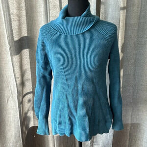 Blue J. Crew Turtleneck Sweater